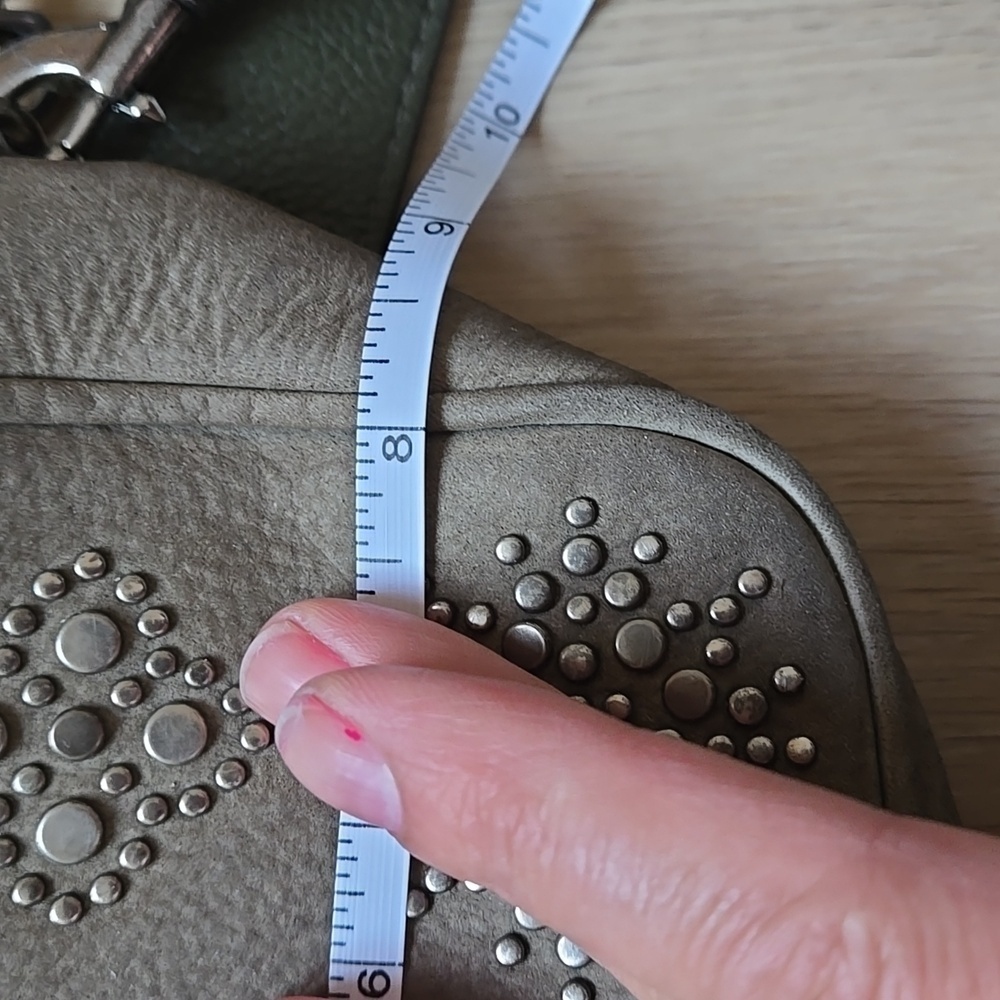 REBECCA MINKOFF Studded Suede Crossbody Bag - Picture 9 of 11
